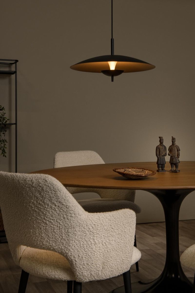 Lucide VULCAN - Závesné svietidlo - Ø 47 cm - LED Rozm. - 1x9W 3000K - Čierna